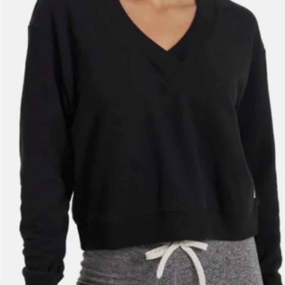 Vuori Sedona Black V-Neck Sweatshirt, small
